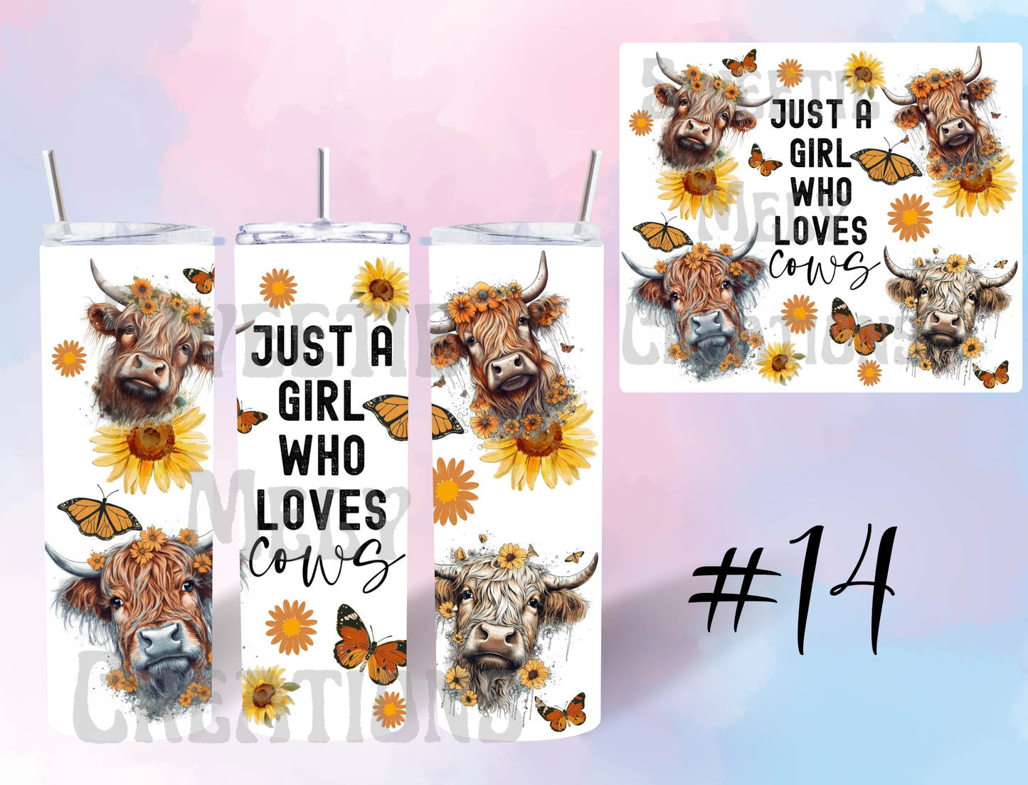 20oz Highland Cow Tumbler