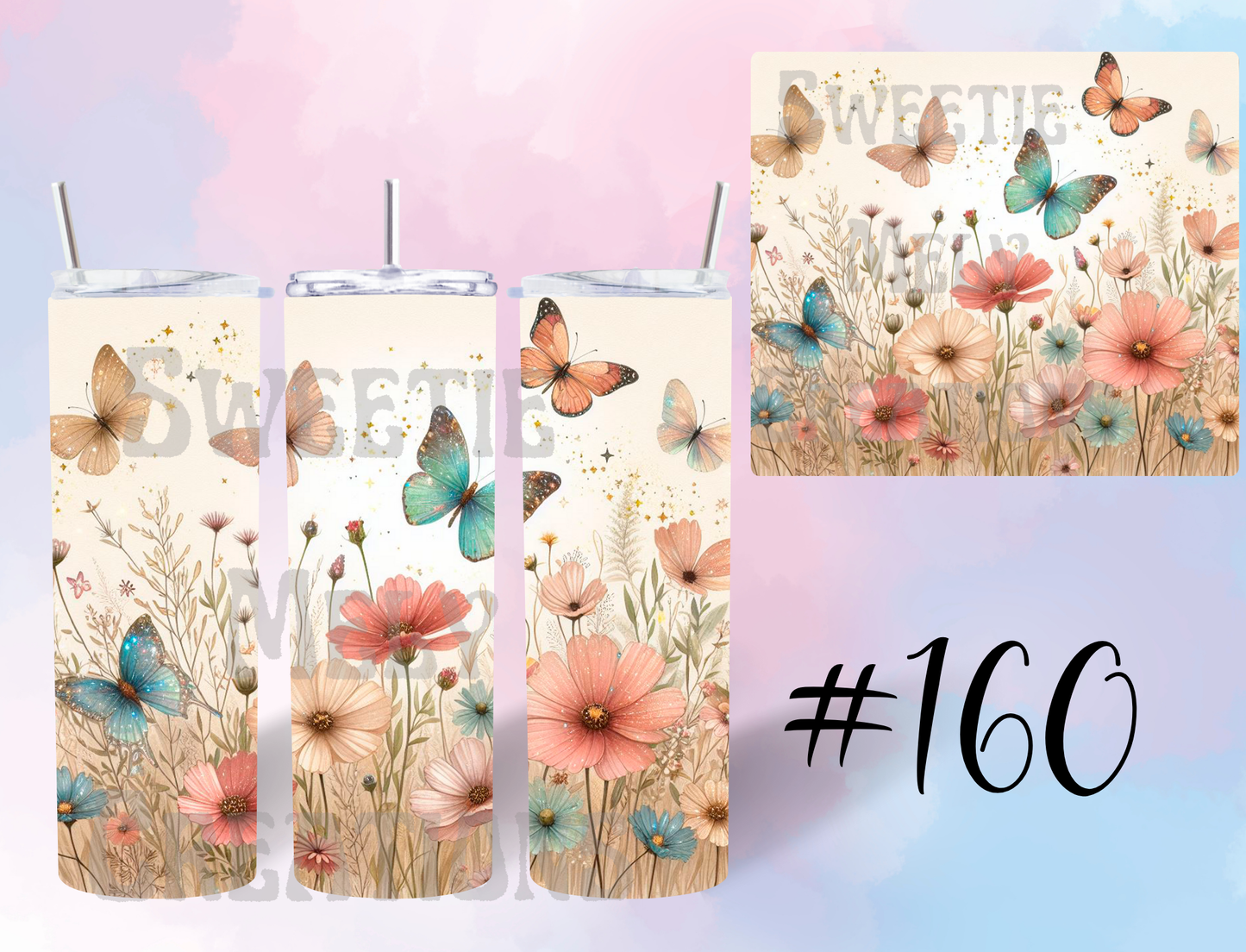 20oz Butterflies Tumbler