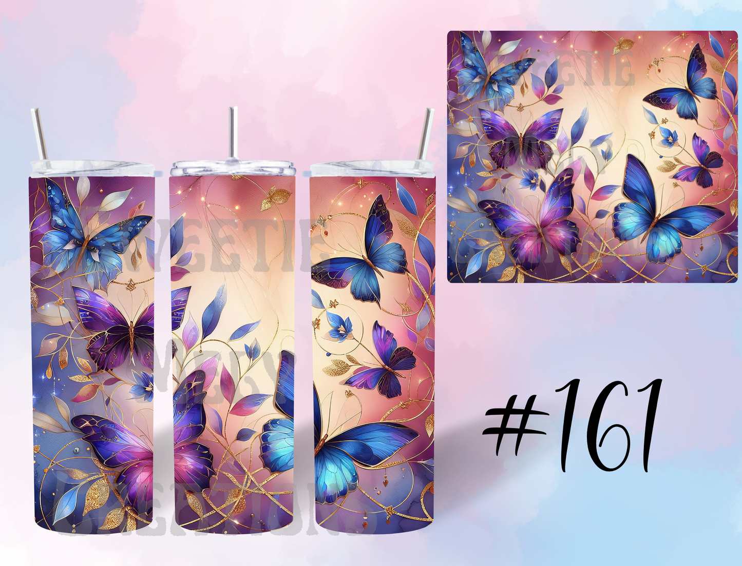 20oz Butterflies Tumbler