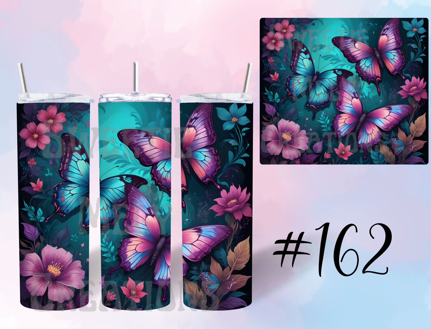 20oz Butterflies Tumbler