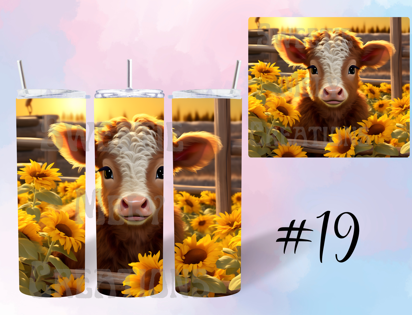 20oz Highland Cow Tumbler