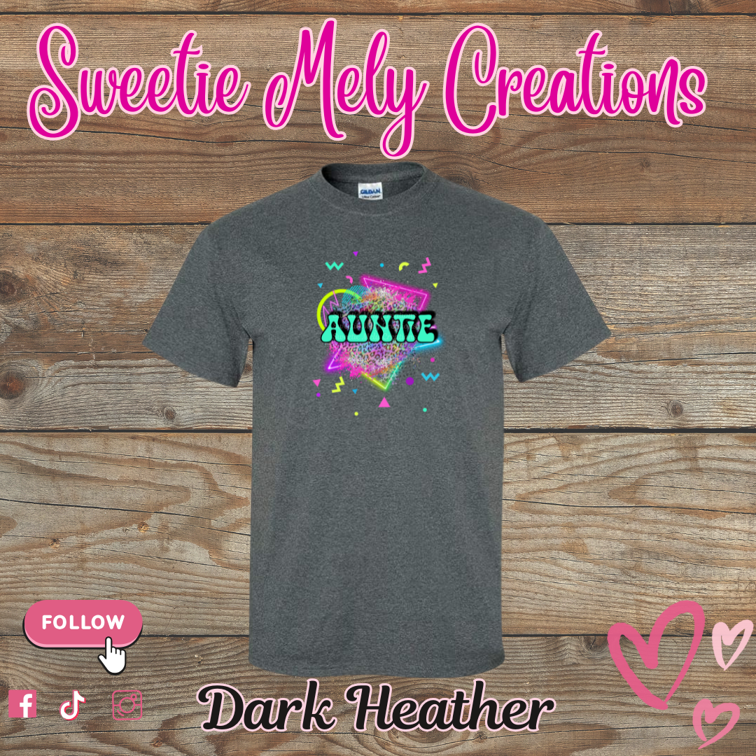Auntie Neon T shirt