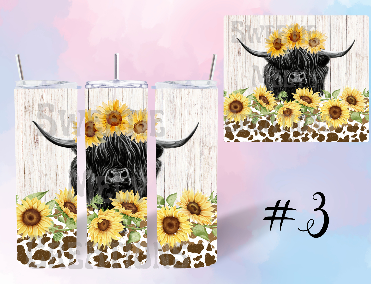 20oz Highland Cow Tumbler