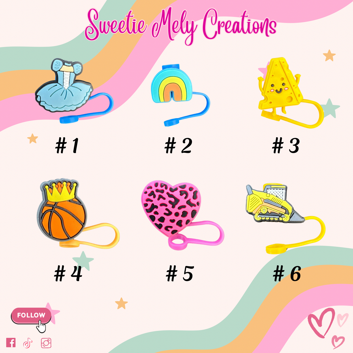 Regular Straw Toppers