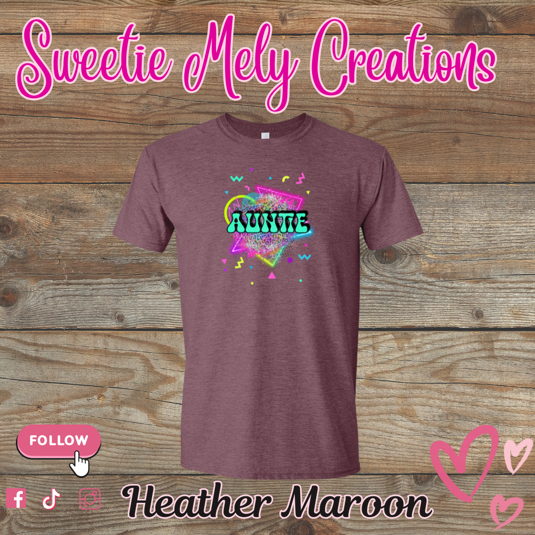 Auntie Neon T shirt