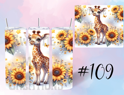 20oz Giraffe Tumbler