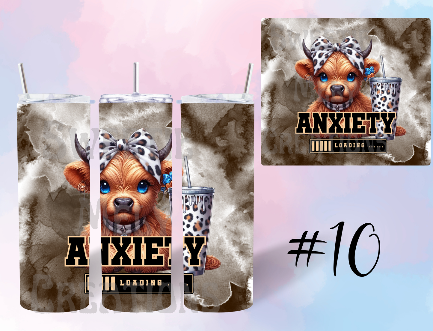 20oz  Highland Cow Tumbler