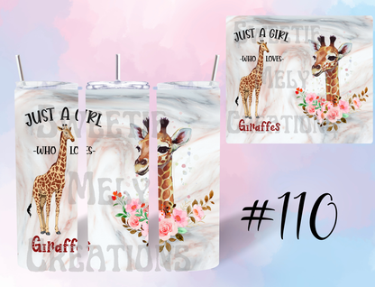 20oz Giraffe Tumbler