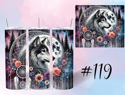 20oz Wolf Tumbler