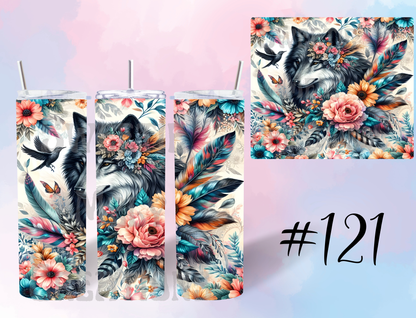 20oz Wolf Tumbler