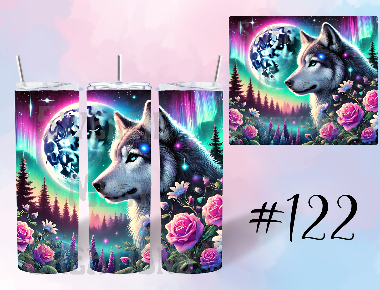 20oz Wolf Tumbler