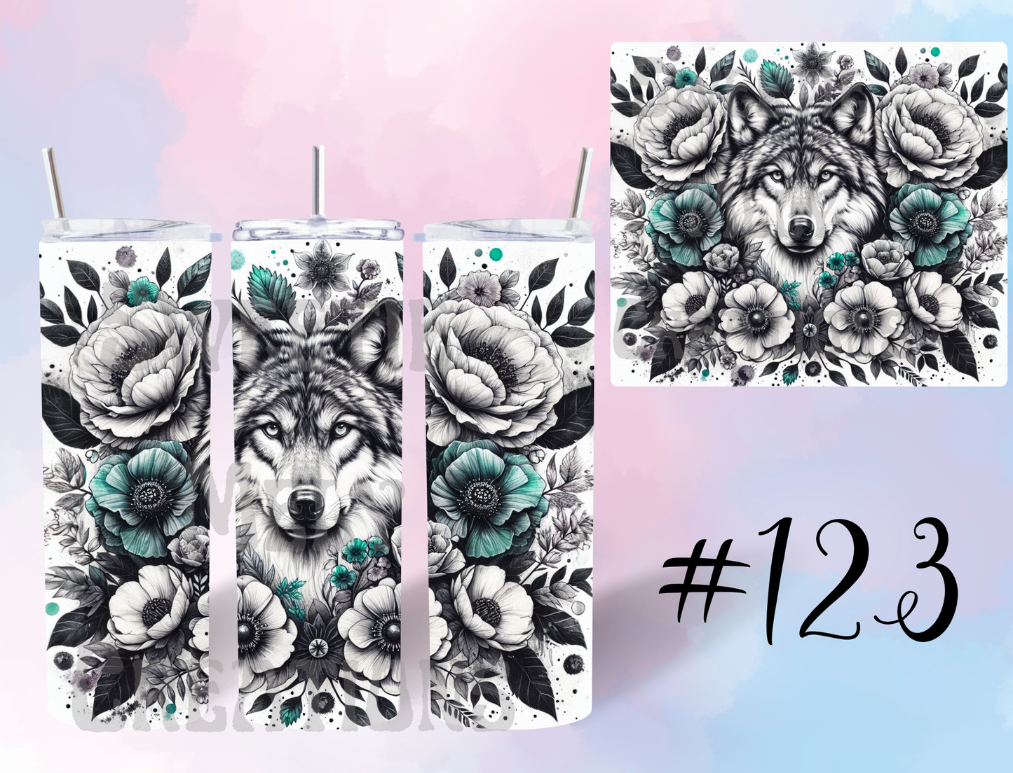 20oz Wolf Tumbler