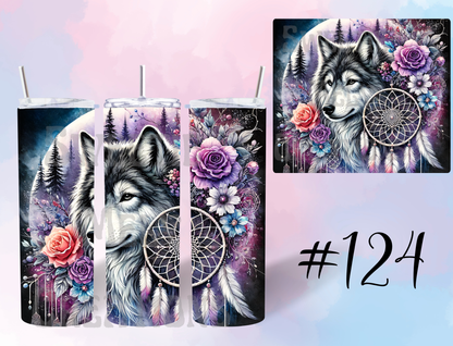 20oz Wolf Tumbler