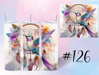 20oz Hummingbird Tumbler