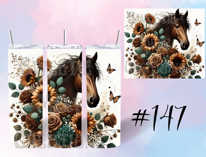 20oz Horses Tumbler