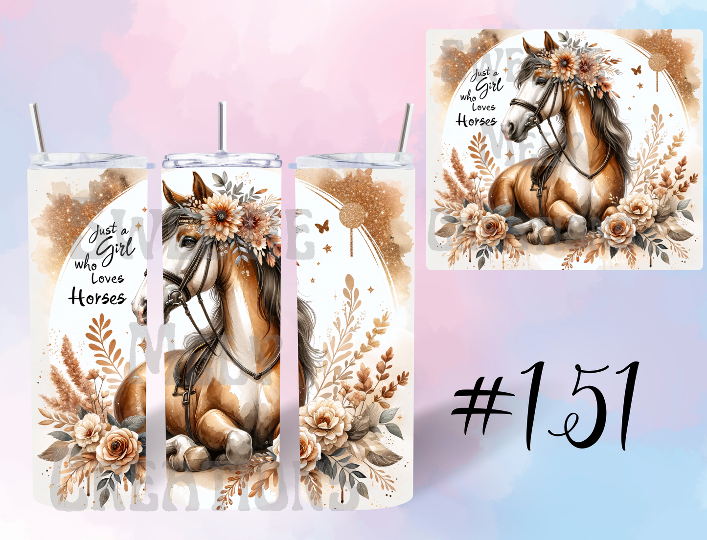 20oz Horses Tumbler