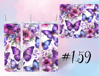 20oz Butterflies Tumbler