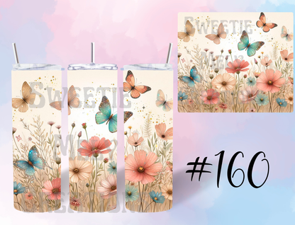 20oz Butterflies Tumbler