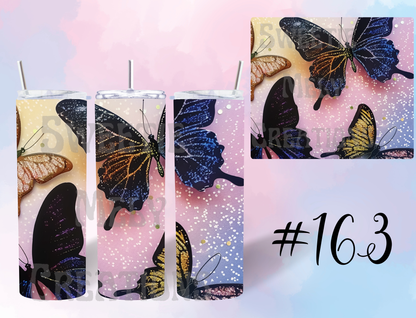 20oz Butterflies Tumbler