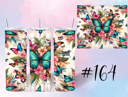 20oz Butterflies Tumbler