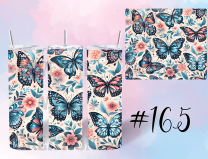 20oz Butterflies Tumbler