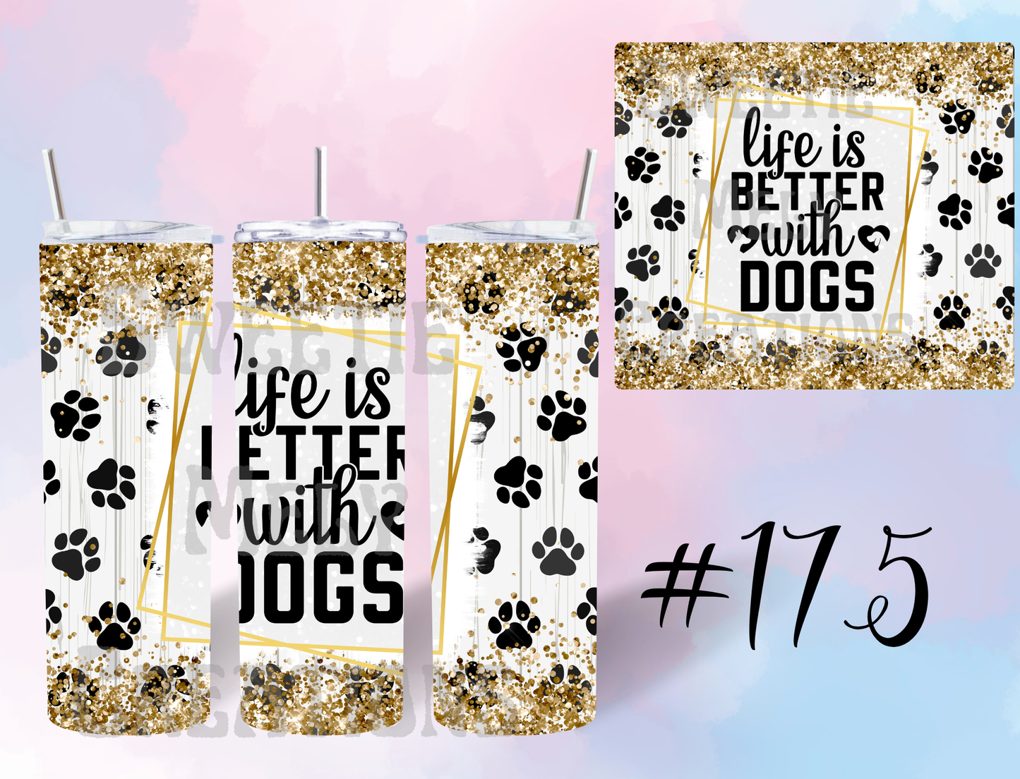 20oz Dog Tumblers
