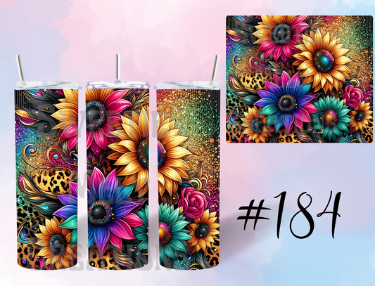 20oz Flowers Tumbler
