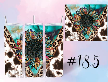 20oz Flowers Tumbler