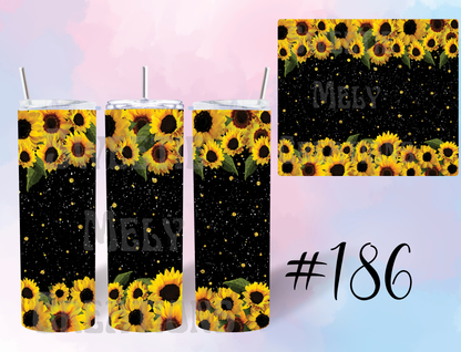 20oz Flowers Tumbler