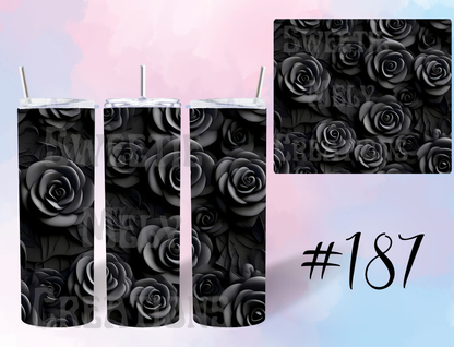 20oz Flowers Tumbler