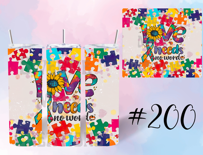 20oz Autism Tumbler