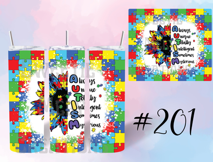 20oz Autism Tumbler
