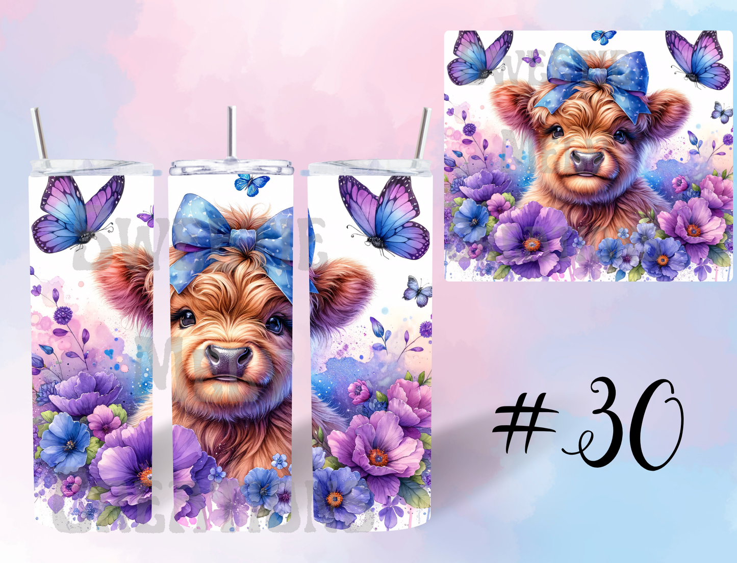20oz  Highland Cow Tumbler