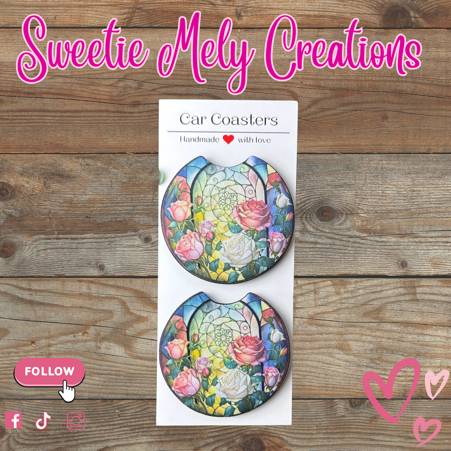 Flowers Car Coaster