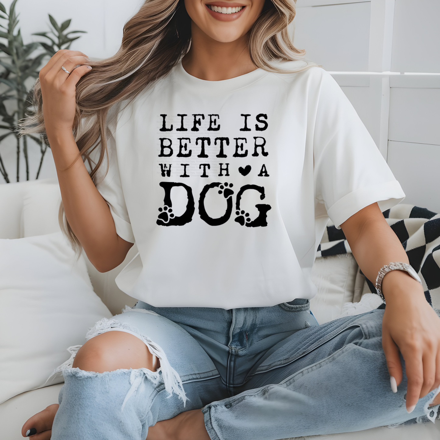LIFE IS BETTER WITH A DOG SHIRT