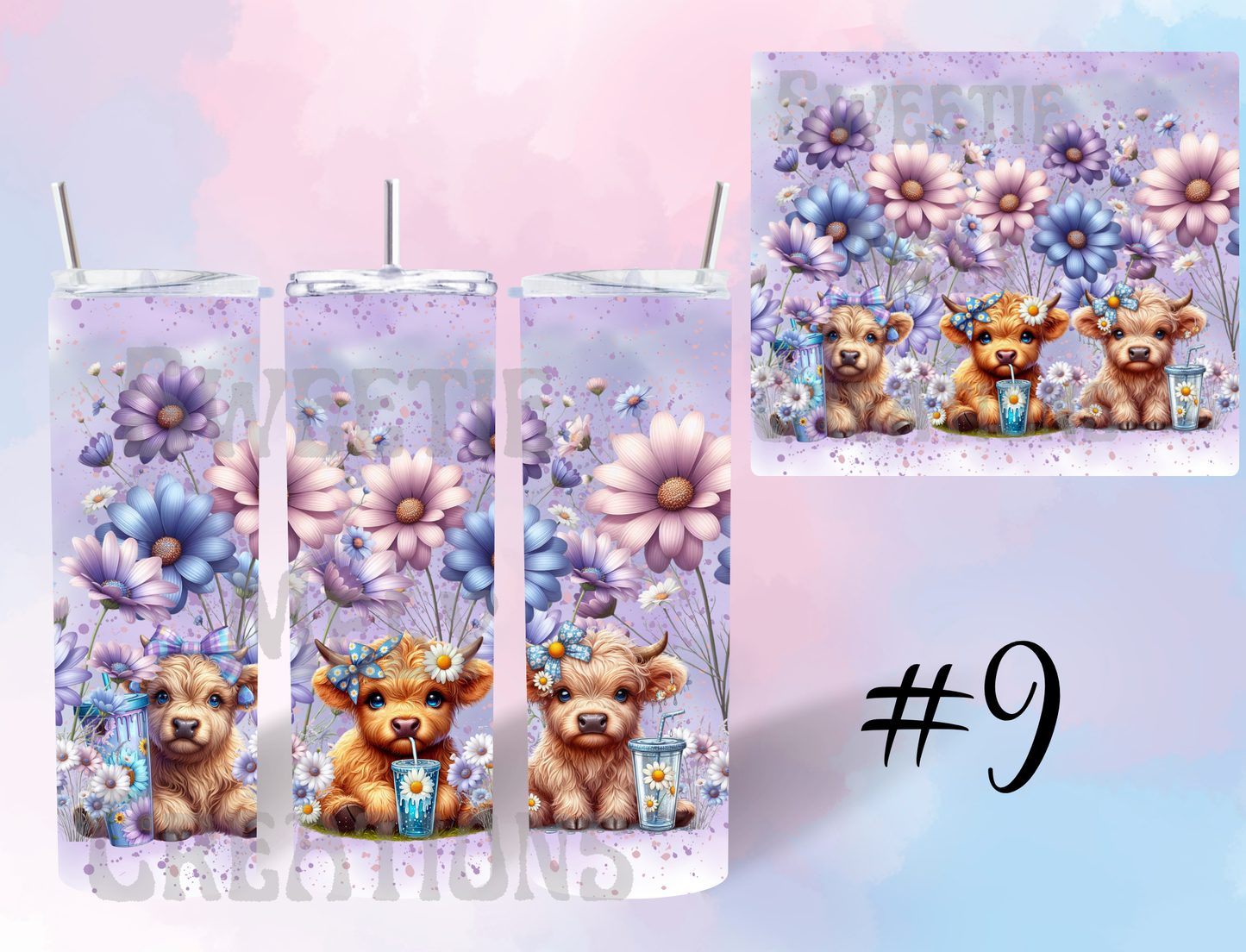 20oz  Highland Cow Tumbler