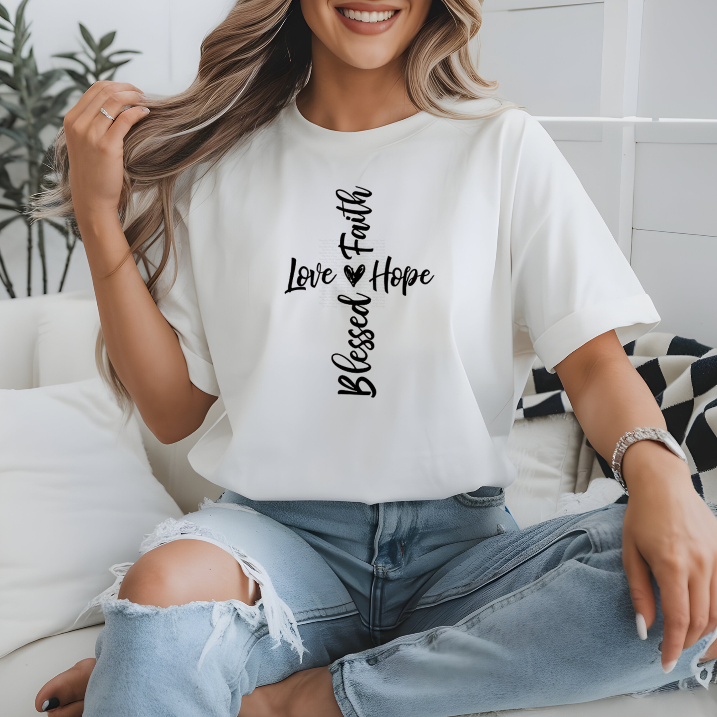 BLESSED FAITH CROSS SHIRT