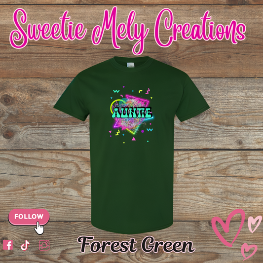 Auntie Neon T shirt